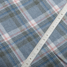 Ткань костюмная Клетка сіра