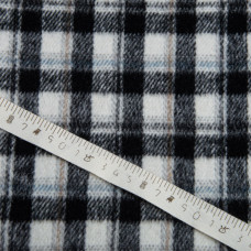 Ткань костюмная Клетка сіро чорна