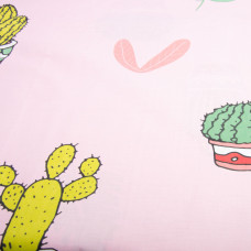 Тканина бязь бавовна GOLD LUX пл 125 г/м2 V-GLux-4339A кактуси