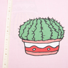 Тканина бязь бавовна GOLD LUX пл 125 г/м2 V-GLux-4339A кактуси