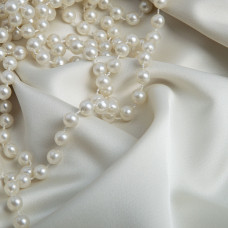 Тканина костюмна атласна Scarlett крем