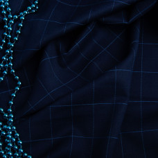 Тканина костюмна Карта синя