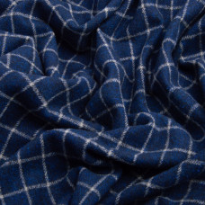Тканина костюмна набивна V-5/4 клітинка синя