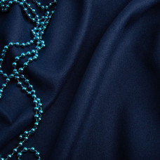 Тканина пальтова Ненсі темно-синя