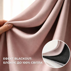 Тканина портьєрна Блекаут Blackout 300 см 270 гр/м2 шторна тканина, тканина для штор, штори, портьєри, ефект затемнення V-17 попіл