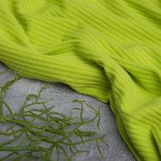 Тканина трикотаж віскоза Смуга 1505 неон салат 300 гр/м2