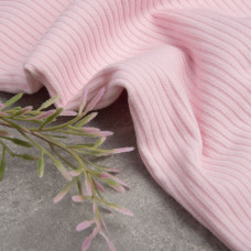 Тканина трикотаж віскоза Полосочка 1392 ніжно рожева 300 гр/м2