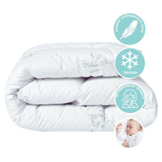 Ковдра дитяча в ліжечко Super Soft 100х135 см PAPAELLA штучний пух антиалергенна зимова тепла