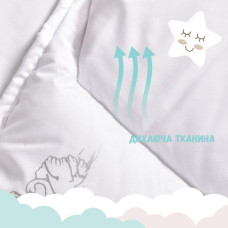 Ковдра дитяча в ліжечко Super Soft 100х135 см PAPAELLA штучний пух антиалергенна зимова тепла