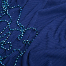 Тканина трикотаж віскоза Смуга 1179 синя 300 гр/м2