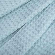 Тканина вафельна бавовняна Піке сіро блакитна 230 см