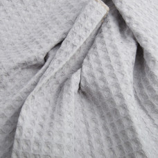 Тканина вафельна бавовна Пике світло сіра 2,3 м