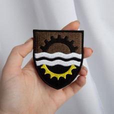 Шеврон на липучці 145 окремий ремонтно-відновний полк Командування Сил логістики ЗСУ 7х8 см патч