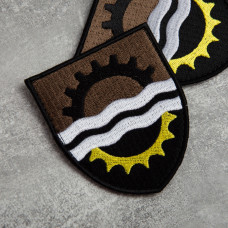 Шеврон на липучці 145 окремий ремонтно-відновний полк Командування Сил логістики ЗСУ 7х8 см патч