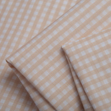 Тканина сорочкова бавовна Карта беж