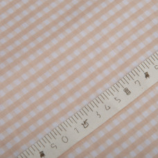 Тканина сорочкова бавовна Карта беж