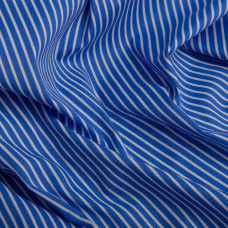 Тканина сорочкова бавовна Смуга т/блакитна