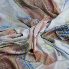 Тканина атлас шовк сатин Armani спектр персик