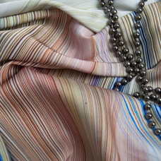 Тканина атлас шовк сатин Armani спектр персик