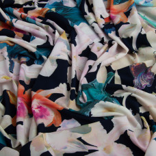 Тканина плательна Super Soft нарцис т/синій