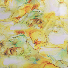Ткань атлас шелк сатин Armani мариво лімон