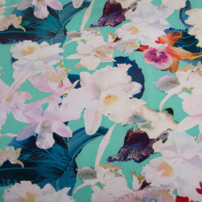 Ткань плательная Super Soft нарцис м'ята