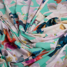 Ткань плательная Super Soft нарцис м'ята