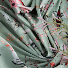 Тканина полум'яна атлас шовк джуна полін