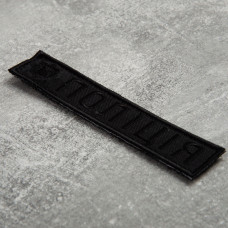 Шеврон на липучці планка Поліція 2,5х12,5 см вишитий патч нашивка чорний