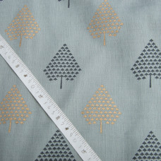 Тканина костюмна під льон із напиленням дерева поліну