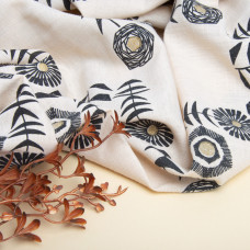 Тканина костюмна під льон із напиленням соняшник беж