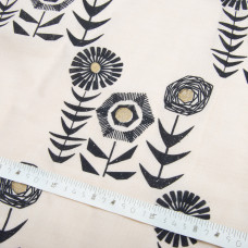 Тканина костюмна під льон із напиленням соняшник беж