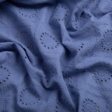 Ткань плательная хлопок батист прошва Діана денім