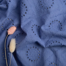 Ткань плательная хлопок батист прошва Діана денім