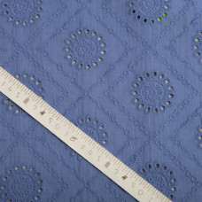 Ткань плательная хлопок батист прошва Діана денім