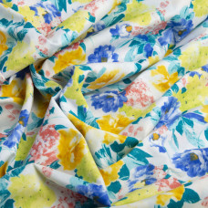 Тканина поплін стрейч Рамона електрик