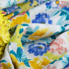 Тканина поплін стрейч Рамона електрик