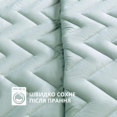 Покривало 240х260 см IDEIA стьобане двостороннє якісна стібка мікрофібра мʼята сіре на ліжко, диван
