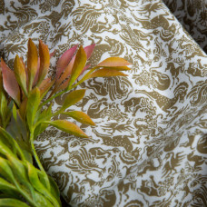 Ткань поплин хлопок міфічні звіри хакі