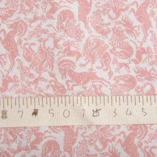 Ткань поплин хлопок міфічні звіри пудра