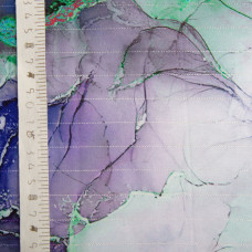 Тканина полум'яна атлас шовк люрекс Смуга салат