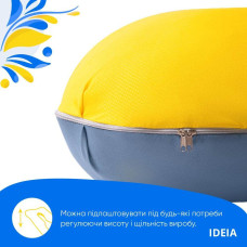 Подушка П-форми IDEIA 140х75х20 см U-shape для вагітних, реабілітації та щоденного комфорту, з наволочкою на блискавці