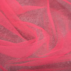 Тканина фатин декоративний неон корал