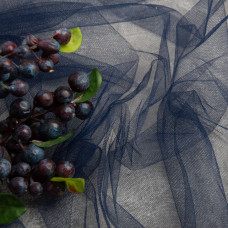 Тканина фатин декоративний т/синій