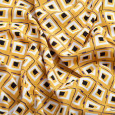 Ткань плательная ромб гірчиця