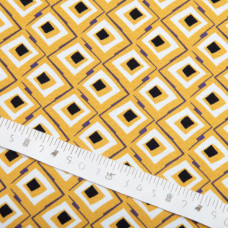 Ткань плательная ромб гірчиця