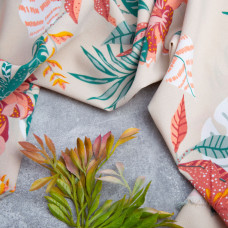 Тканина полум'яна тропікіна беж