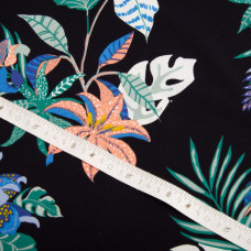 Ткань плательная тропікана чорна