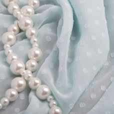 Тканина шифон жакард 150 см 75 гр/м2 легка, повітряна, для суконь, спідниць, блузок, дитячого одягу