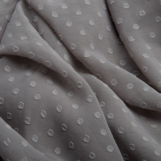 Ткань плательная шифон жаккард сіра